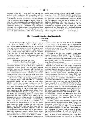 Die Gesundheitslehre im Lesebuch : (Fortsetzung)