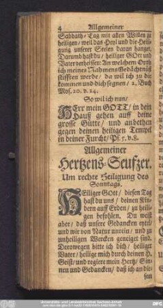 Allgemeiner Hertzens-Seufzer.