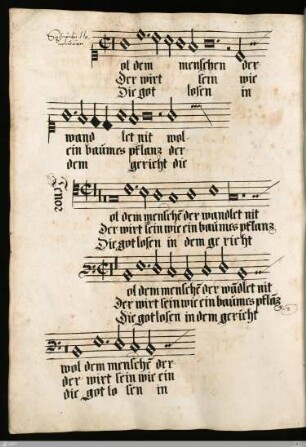 Sigismundus Haemelius : Wol dem menschen der wandlet