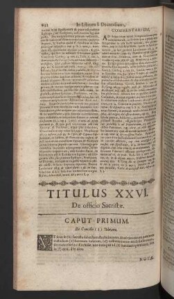 Titulus XXVI.