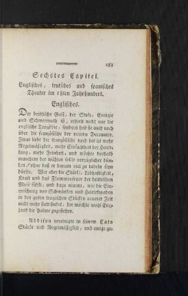 Sechstes Capitel.