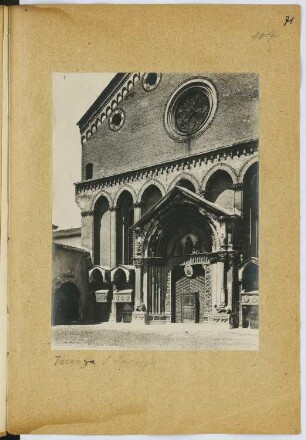 San Lorenzo, Vicenza: Ansicht (aus: Skizzen- und Fotoalbum 5)