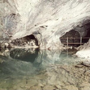 Grünhain-Waschleithe, Am Fürstenberg 6. Schaubergwerk "Herkules-Frisch-Glück" Waschleithe. Großer See