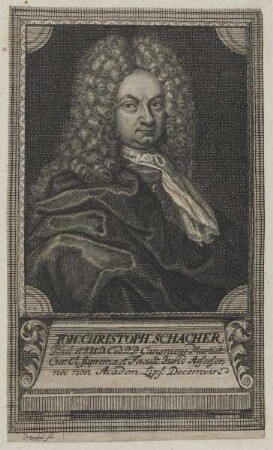Bildnis des Ioh. Christoph Schacher