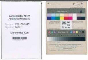 Entnazifizierung Kurt Marchewka , geb. 28.02.1920 (Laborant)