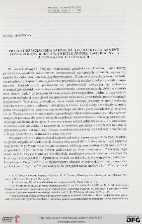 Tom 31: Przedchrześcijańska sakralna architektura Armenii : próba rekonstrukcji w świetle źródeł materialnych i przekazów literackich