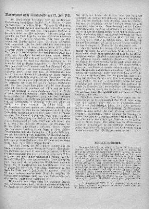Wanderfahrt nach Mittenwalde am 17. Juli 1921