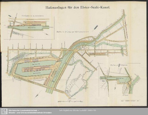 Hafenanlagen für den Elster-Saale-Kanal