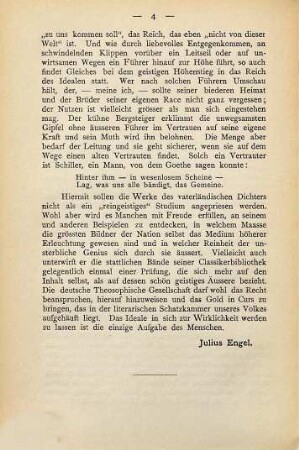 Schiller als Führer zur Welt des Idealen