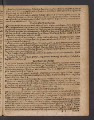 Politische/ Historische und Geographische Bücher.