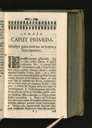 [Caput Primum. - Caput Decimvm Septimum.]