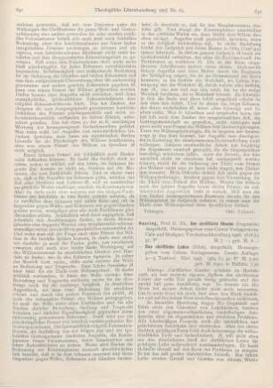 642-650 [Rezension] Haering, Theodor, Das christliche Leben (Ethik) dargestellt