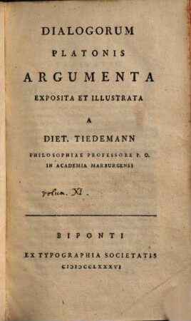 Dialogorum Platonis Argumenta