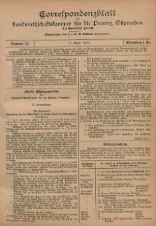 Nummer 15. 11. April 1900.