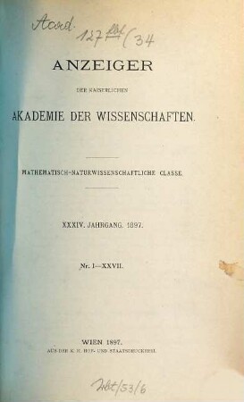 Anzeiger. 34. 1897