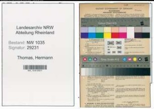 Entnazifizierung Hermann Thomas , geb. 18.10.1904 (Kaufmaennischer Angestellter)