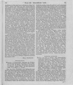 Welter, T. B.: Lehrbuch der Weltgeschichte für Gymnasien und höhere Bürgerschulen. T. 1. Die alte Geschichte. Münster: Coppenrath 1826