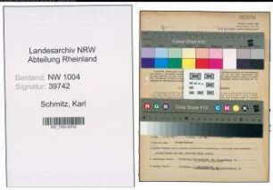 Entnazifizierung Karl Schmitz , geb. 10.04.1898 (Feuerwehrmann)