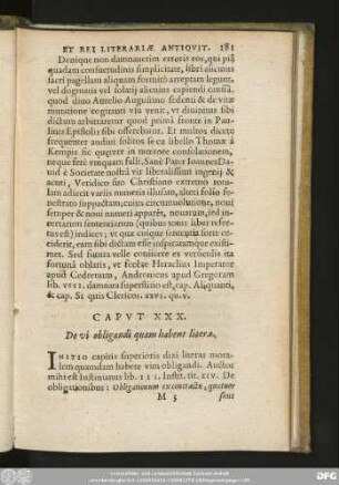 Caput XXX. De vi obligandi quam habent literae.