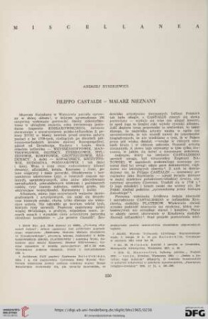 Filippo Castaldi - malarz nieznany