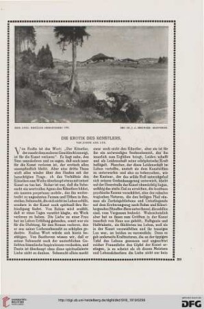 Die Erotik des Künstlers