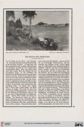 Die Erotik des Künstlers
