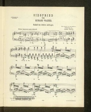 Siegfried von Richard Wagner. Schluß des letzten Aufzuges.