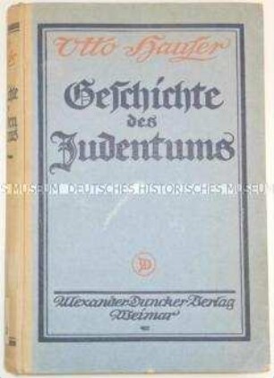 Antisemitische Schrift über die Geschichte des Judentums