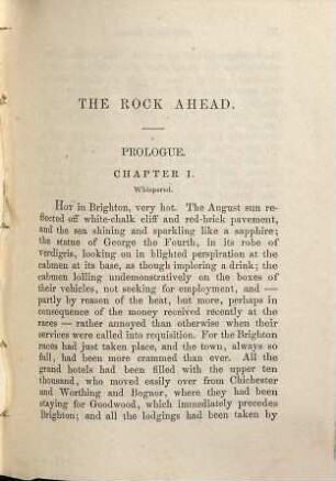 The rock ahead : a novel, 1