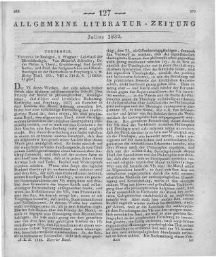 Schreiber, H.: Lehrbuch der Moraltheologie. T. 1. Freiburg i. Br.: Wagner 1831
