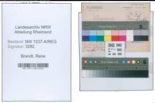 Entnazifizierung Rene Brandt , geb. 00.00.0000 ()