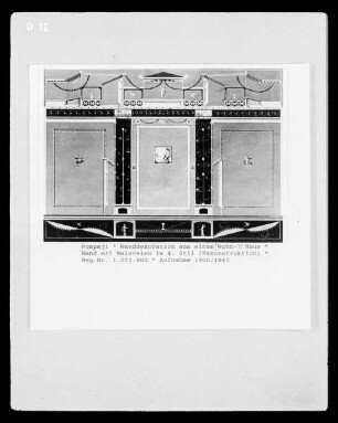Pompeji, unbekanntes Gebäude, Wandmalerei