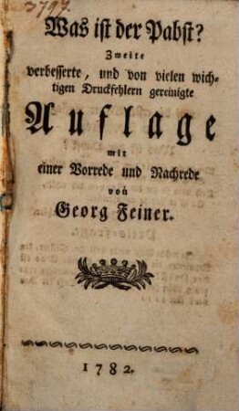 Was ist der Pabst?