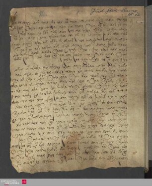 Nr. 12 - Sheʾelot u-teshuvot