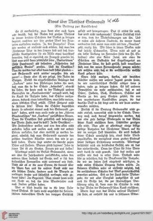 N.F. 1.1921 S. 26-29: Etwas über Matthias Grünewald : ein Beitrag zur Kunstlehre$nElektronische Ressource