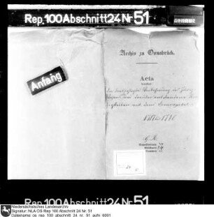 Streitigkeiten mit dem Domkapitel über die beabsichtigte Verbesserung des Justizwesens etc.