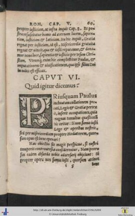 In epistolam ad Rom. Cap. VI.