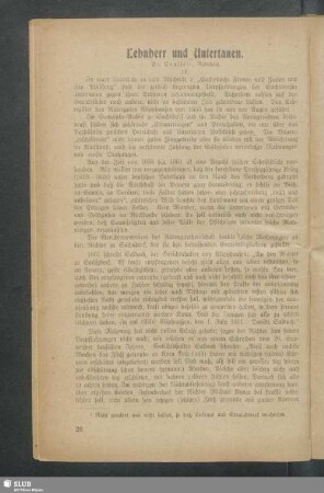 Lehnherr und Untertanen