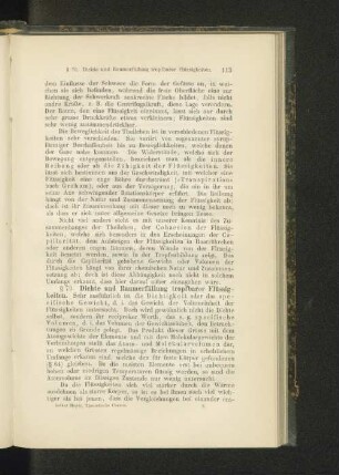 § 70. Dichte und Raumerfüllung tropfbarer Flüssigkeiten.
