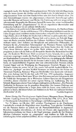 Hering, Rainer :: Die Theologinnen Sophie Kunert, Margarete Braun, Margarete Schuster, (Hamburgische Lebensbilder in Darstellungen und Selbstzeugnissen, 12) : Hamburg, Verlag Verein für Hamburgische Geschichte, 1996
