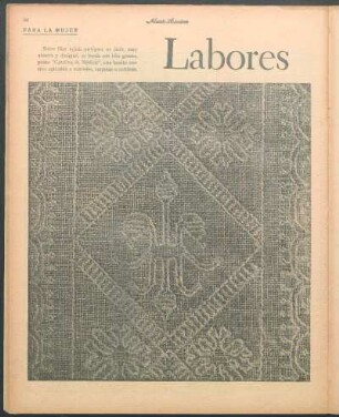 Labores [Fotografía] : Para la mujer