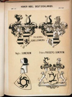 Taf. 159. Freiherrn v. Schellenberg. - Vogt v. Sumerow. - Frhrr. v. Prasberg-Sumerow.