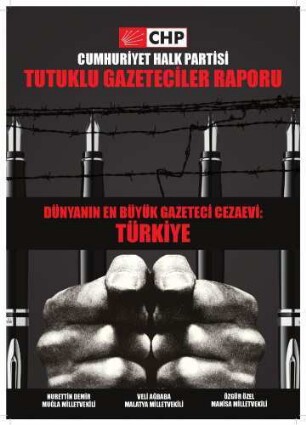 Tutuklu gazeteciler raporu : dünyanin en büyük gazeteci cezaevi Türkiye