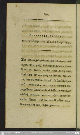 Siebentes Kapitel. Von den Erzeugnissen aus dem Pflanzenreiche