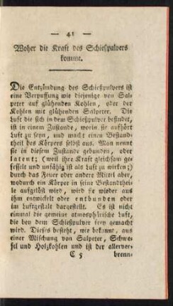Woher die Kraft des Schießpulvers komme