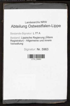 Anstellung der Amtschirurgen im Distrikt Salzuflen, Bd. 3