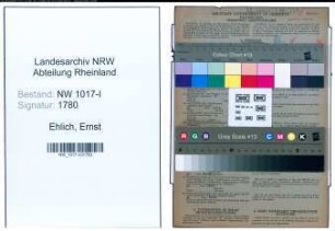 Entnazifizierung Ernst Ehlich , geb. 06.12.1888 (Kaufmaennische Angestellte)