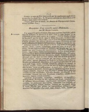 Description d' une nouvelle espéce d'Echenais
