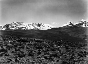 Panoramaaufnahme von Ancohuma bis Chachacomani (Südamerikareise 1926-1929)