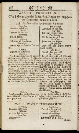 XXXVIII. Præfationes.